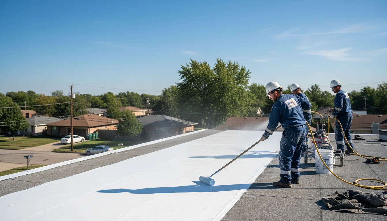 Commercial roof coating in New Harbor, ME near me